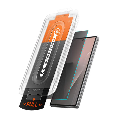 Zaštitna folija za vanjski ekran Privacy Spigen GlastR EZ FIT Pro HD za Samsung Galaxy Z Fold8 Ultra F976, Kaljeno staklo, Full Glue, Set od 2 komada