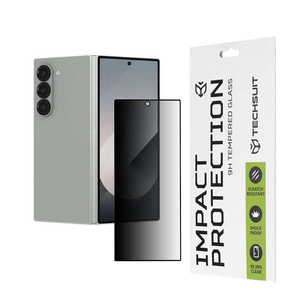 Zaštitna folija za vanjski ekran Privacy Techsuit za Samsung Galaxy Z Fold6 F956, Kaljeno staklo, Full Glue, 111D