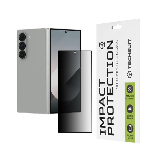 Zaštitna folija za vanjski ekran Privacy Techsuit za Samsung Galaxy Z Fold6 F956, Kaljeno staklo, Full Glue, 111D