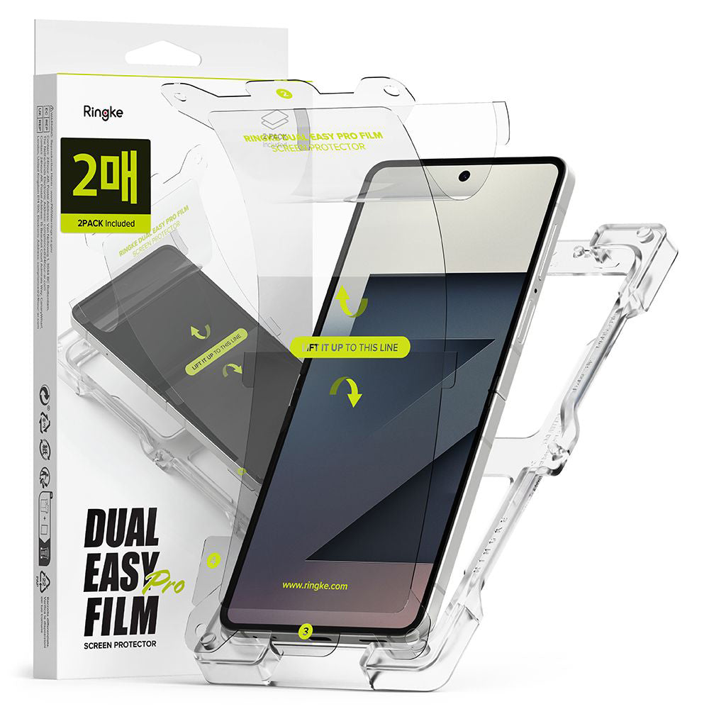Zaštitna folija za unutarnji ekran Ringke Dual Easy Pro za Samsung Galaxy Z Flip7 F766, Plastika, Set od 2 komada