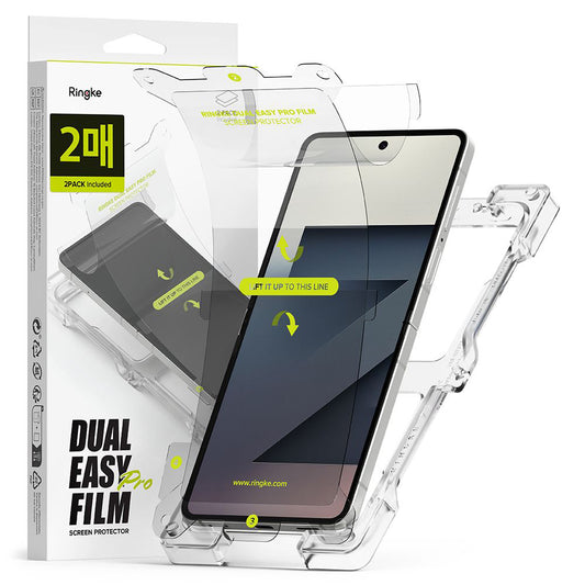 Zaštitna folija za unutarnji ekran Ringke Dual Easy Pro za Samsung Galaxy Z Flip7 F766, Plastika, Set od 2 komada