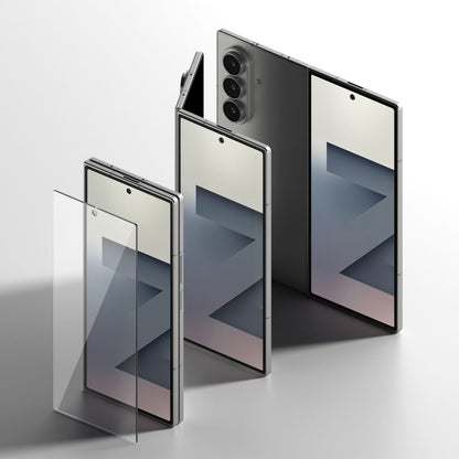 Zaštitna folija za vanjski ekran Ringke Easy Slide za Samsung Galaxy Z Fold7 F966, Kaljeno staklo, Full Glue, Set od 2 komada
