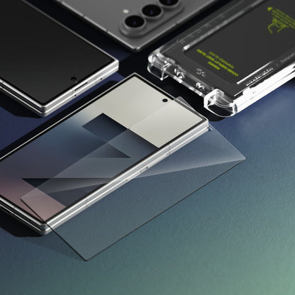 Zaštitna folija za vanjski ekran Ringke Easy Slide za Samsung Galaxy Z Fold7 F966, Kaljeno staklo, Full Glue, Set od 2 komada