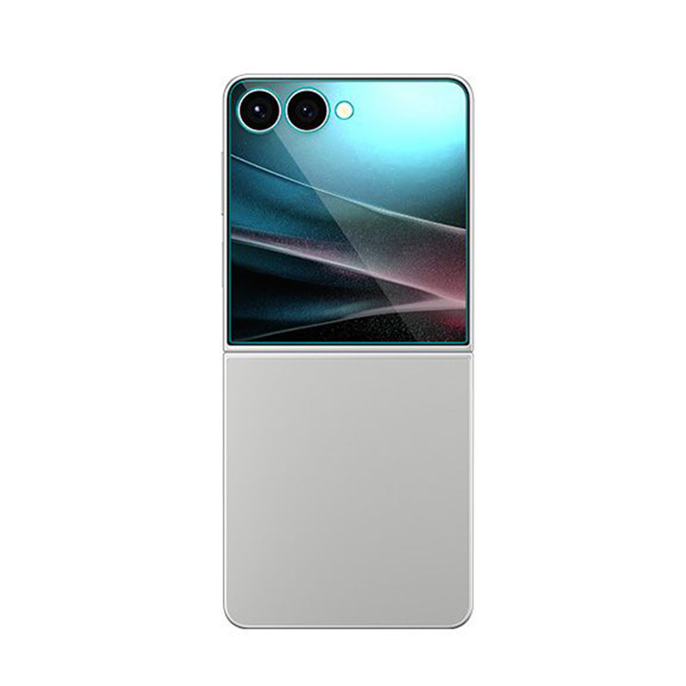 Zaštitna folija za vanjski ekran Spigen GlastR EZ FIT za Samsung Galaxy Z Flip7 F766, Kaljeno staklo, Full Glue, Set 2 komada AGL09585