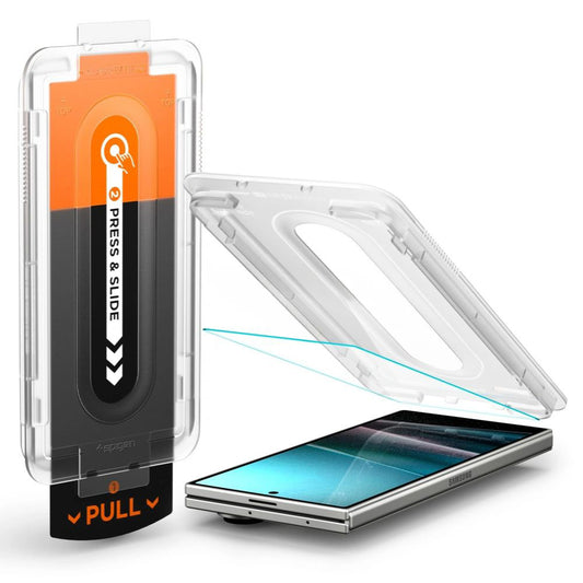 Zaštitna folija za vanjski ekran Spigen GlastR EZ FIT Pro HD za Samsung Galaxy Z Fold7 F966, Kaljeno staklo, Full Glue AGL09580