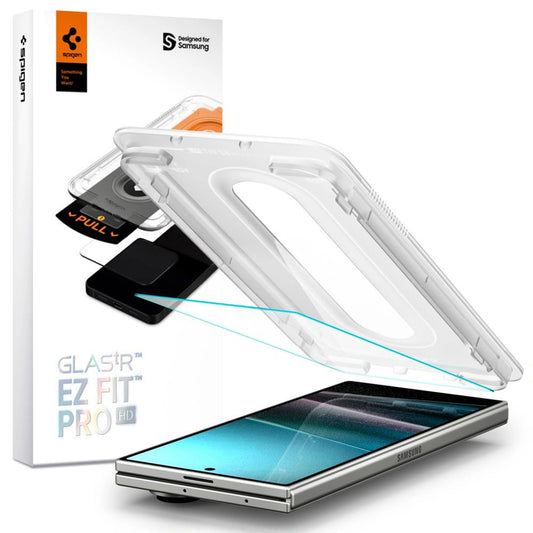 Zaštitna folija za vanjski ekran Spigen GlastR EZ FIT Pro HD za Samsung Galaxy Z Fold7 F966, Kaljeno staklo, Full Glue AGL09580