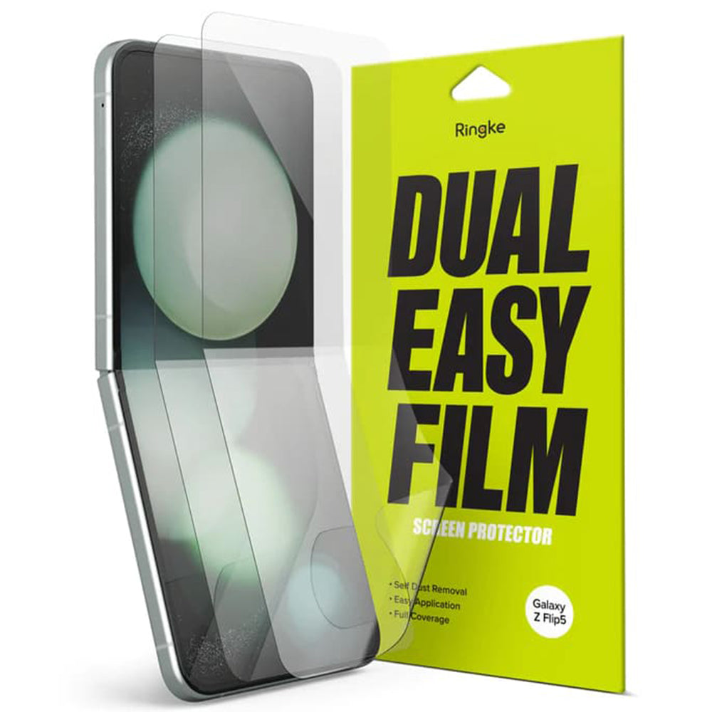 Zaštitna folija za unutarnji ekran Ringke Dual Easy za Samsung Galaxy Z Flip5 F731, Plastika, Set od 2 komada