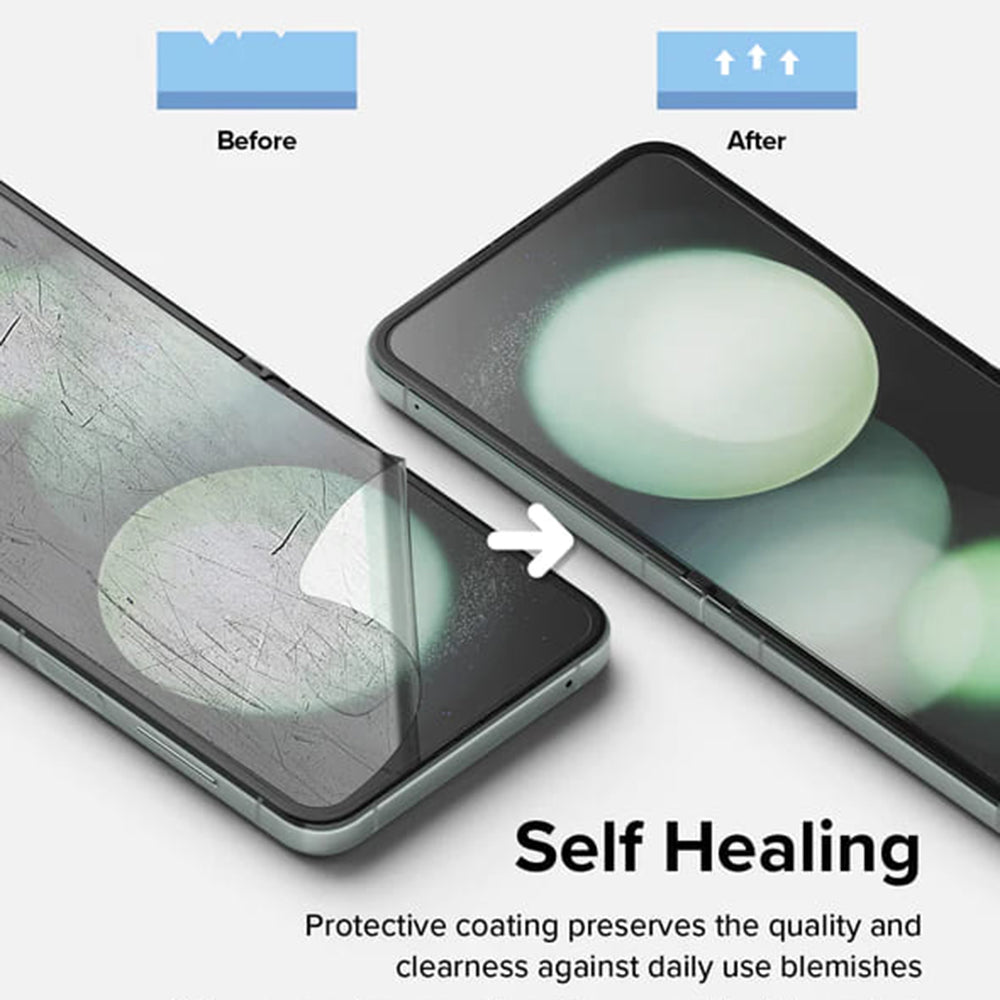 Zaštitna folija za unutarnji ekran Ringke Dual Easy za Samsung Galaxy Z Flip5 F731, Plastika, Set od 2 komada