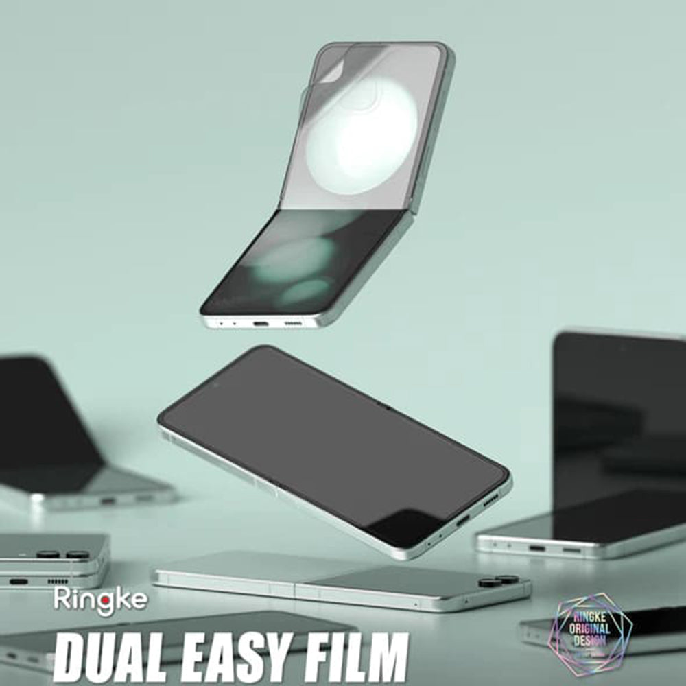 Zaštitna folija za unutarnji ekran Ringke Dual Easy za Samsung Galaxy Z Flip5 F731, Plastika, Set od 2 komada