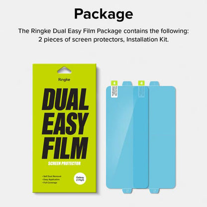 Zaštitna folija za unutarnji ekran Ringke Dual Easy za Samsung Galaxy Z Flip5 F731, Plastika, Set od 2 komada