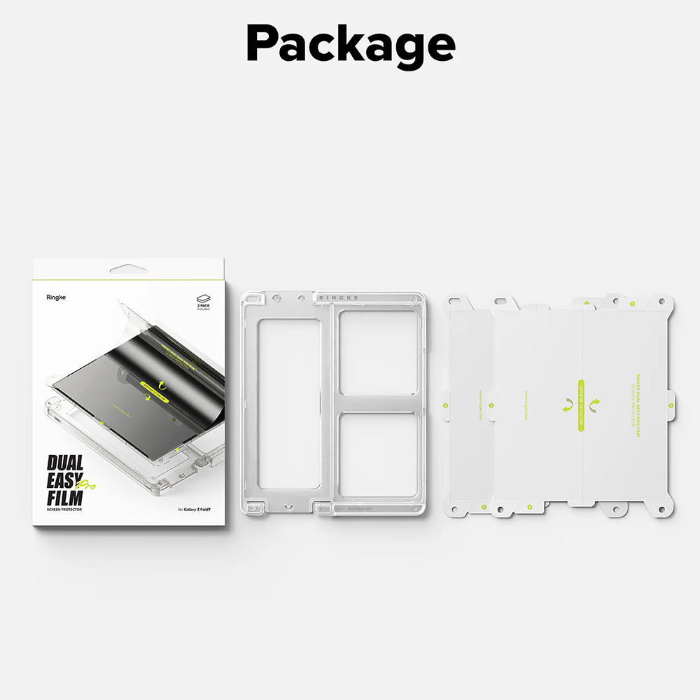 Zaštitna folija za unutarnji ekran Ringke Dual Easy Pro za Samsung Galaxy Z Fold7 F966, plastika, set od 2 komada