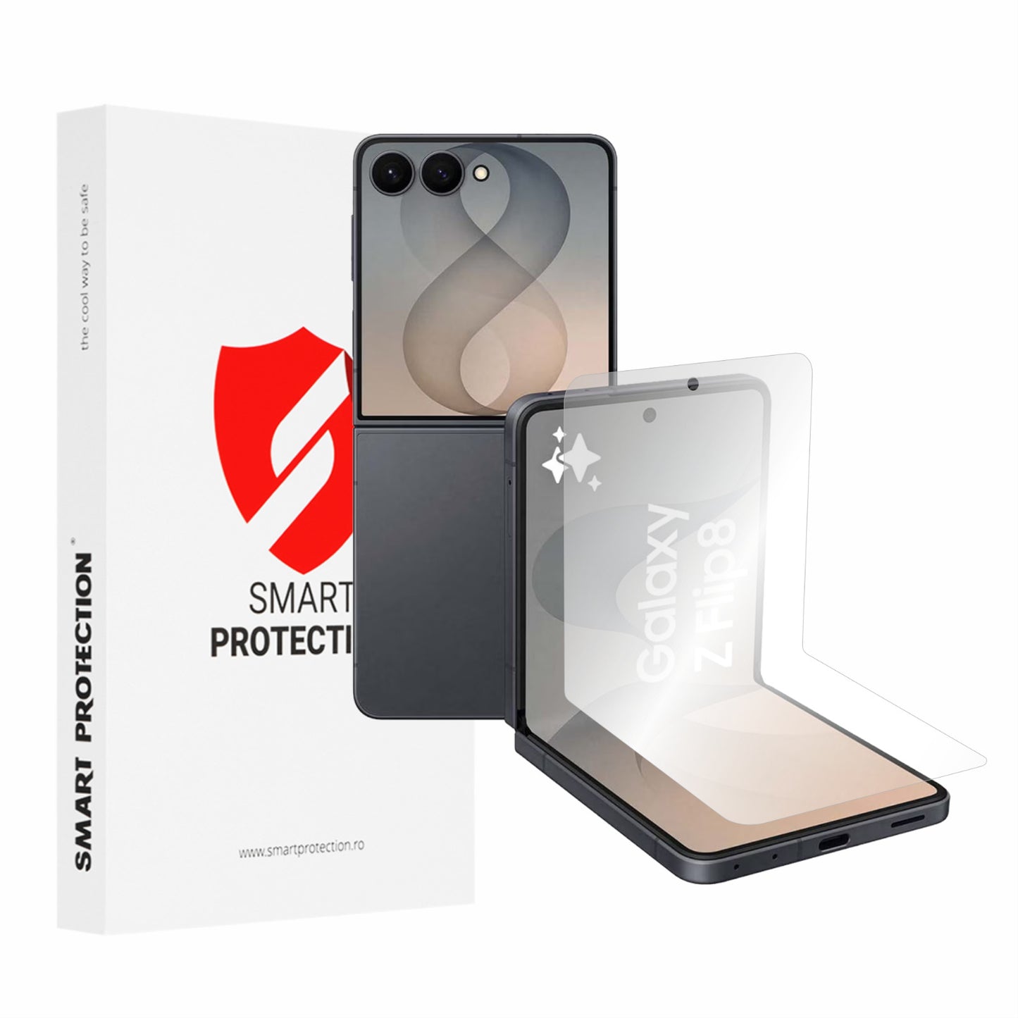 Zaštitna folija za unutarnji ekran Smart Protection Premium Classic za Samsung Galaxy Z Flip8 F776, plastika, set od 2 komada