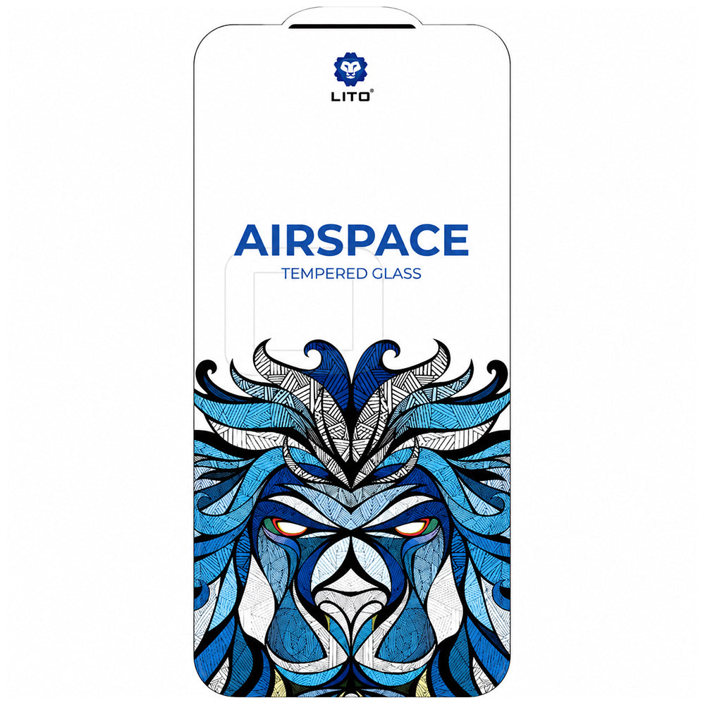 Zaštitna folija za ekran Lito Airspace Border za Apple iPhone 18 Pro / 17 Pro, Kaljeno staklo, Puno ljepilo