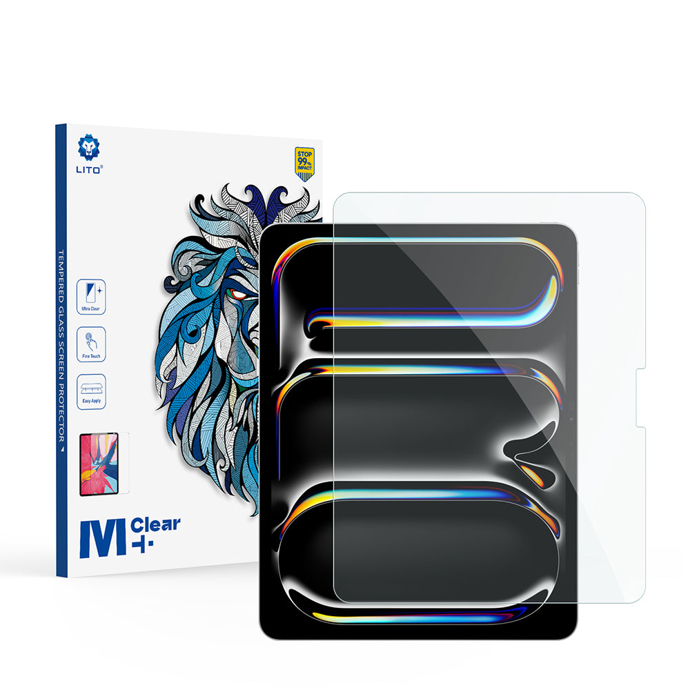 Zaštitna folija za ekran Lito Classic za Apple iPad Air 13 (2026) / Pro 13 (2025), Kaljeno staklo, Full Glue, 2.5D