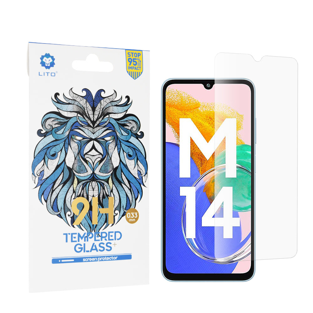 Zaštitna folija za ekran Lito Classic za Samsung Galaxy M14 5G M146, Kaljeno staklo, Full Glue, 2.5D