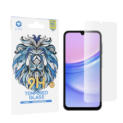 Zaštitna folija za ekran Lito Classic za Samsung Galaxy M15 / A15 5G A156 / A15 A155, Kaljeno staklo, Full Glue, 2.5D