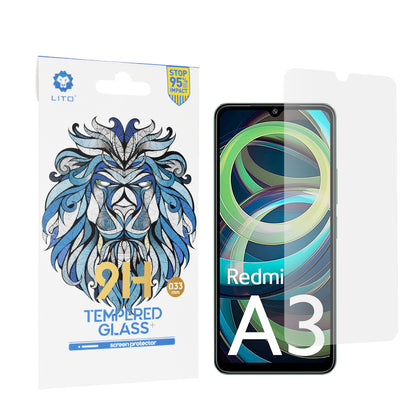 Zaštitna folija za ekran Lito Classic za Xiaomi Redmi A3x / A3, Kaljeno staklo, Full Glue, 2.5D
