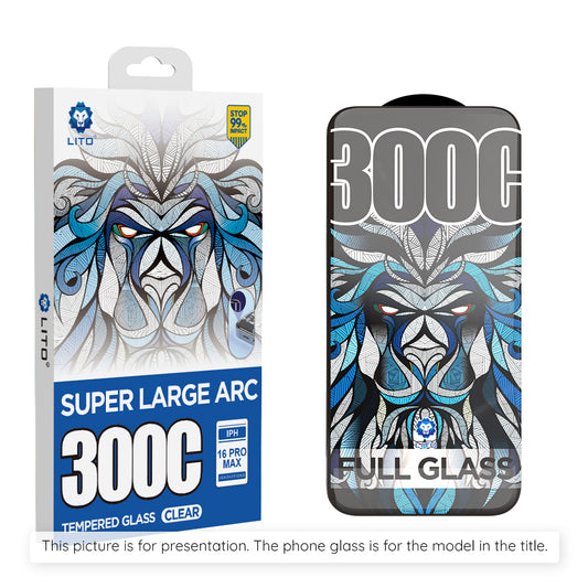 Zaštitna folija za ekran Lito D+ Max 300C za Apple iPhone 17 Pro, Kaljeno staklo, Full Glue