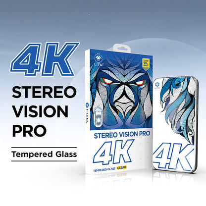 Zaštitna folija za ekran Lito D+ Max 4K za Apple iPhone 17 Pro, Kaljeno staklo, Full Glue, Crna