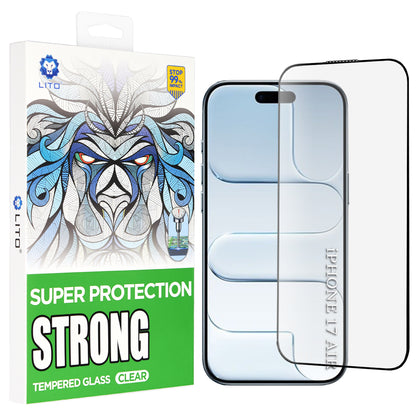 Zaštitna folija za ekran Lito D+ Max Strong za Apple iPhone 17 Air, Kaljeno staklo, Full Glue, Crna