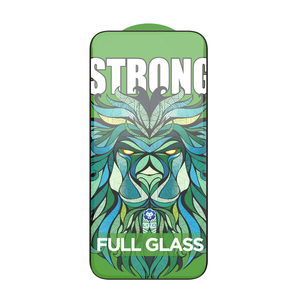 Zaštitna folija za ekran Lito D+ Max Strong za Apple iPhone 17 Pro, Kaljeno staklo, Full Glue, Crna