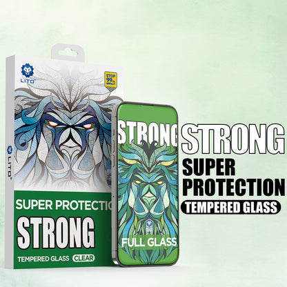 Zaštitna folija za ekran Lito D+ Max Strong za Apple iPhone 17 Pro, Kaljeno staklo, Full Glue, Crna