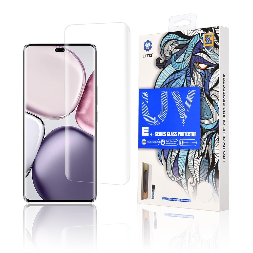Zaštitna folija za ekran Lito za Honor X9c / Magic7 Lite, Kaljeno staklo, UV ljepilo, 3D