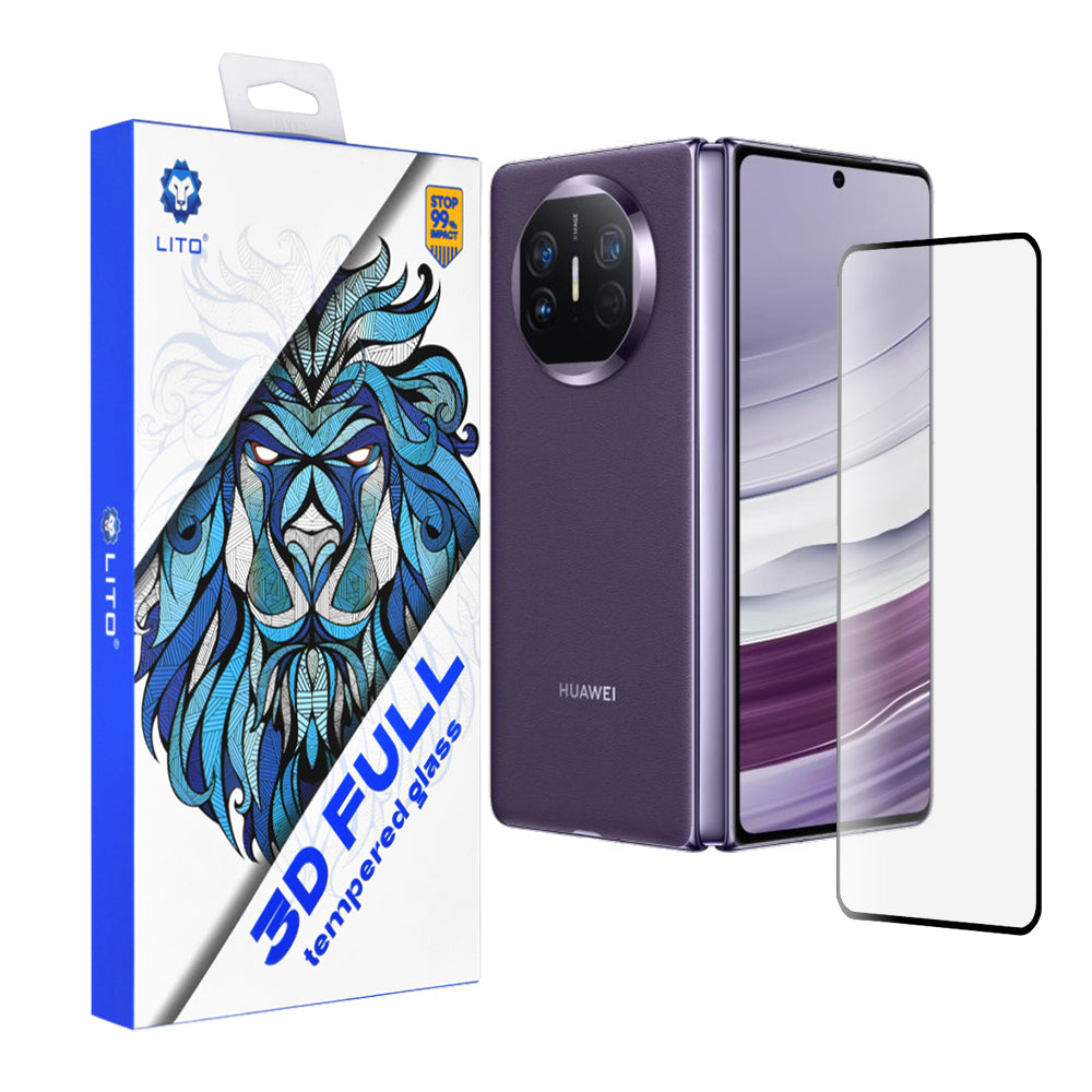 Zaštitna folija za ekran Lito za Huawei Mate X5, Kaljeno staklo, Full Glue, 3D, Crna