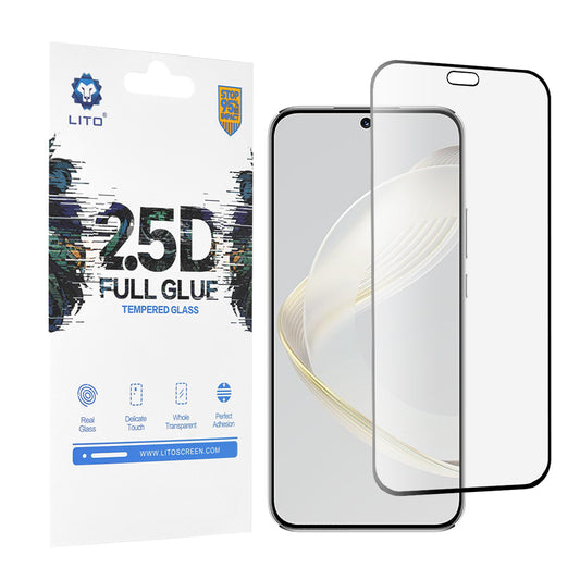 Zaštitna folija za ekran Lito za Huawei nova 12s / nova 11, Kaljeno staklo, Full Glue, 2.5D, Crna