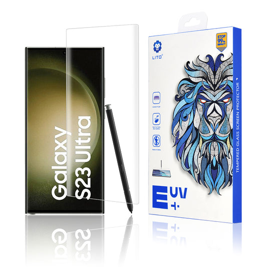 Zaštitna folija za ekran Lito za Samsung Galaxy S23 Ultra S918, Kaljeno staklo, UV ljepilo, 3D