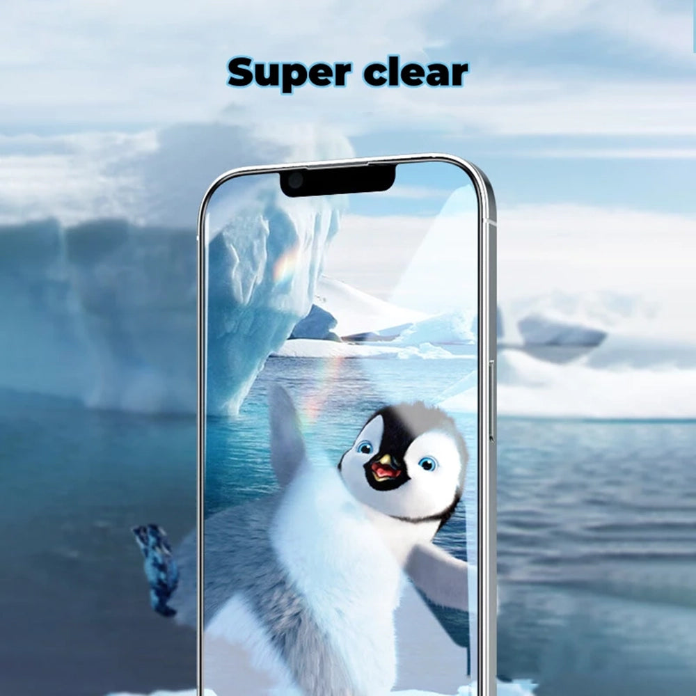 Zaštitna folija Mat Anank 5X pojačana za Apple iPhone 17, Kaljeno staklo, Full Glue, 2.5D, Crna