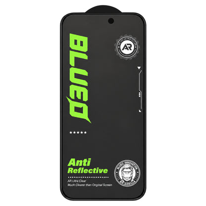 Mat zaštitna folija za zaslon Blueo Anti Reflective HD za Apple iPhone 18 Pro Max, kaljeno staklo, potpuno ljepljiva, crna