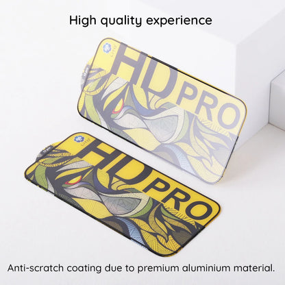 Zaštitna folija za ekran Matte Lito HD Pro za Apple iPhone 16 Plus, Kaljeno staklo, Puna ljepila, Crna
