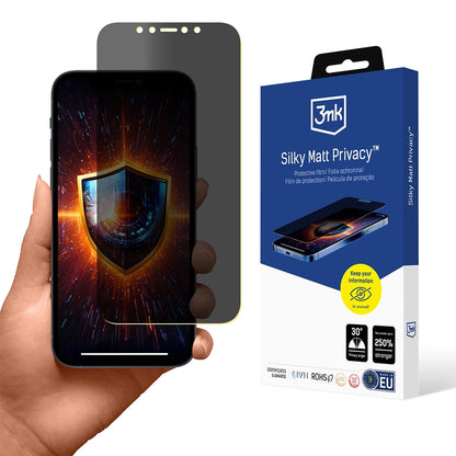 Zaštitna folija za ekran Matte Privacy 3MK Silky za Apple iPhone 12 / 12 Pro, Plastika