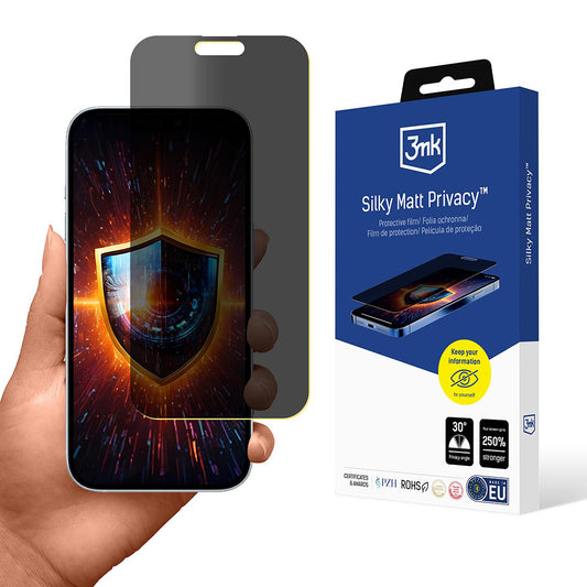 Zaštitna folija Matte Privacy 3MK Silky za Apple iPhone 17 Air, Plastika