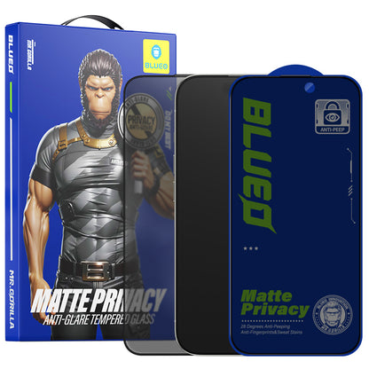 Zaštitna folija Ekran Matte Privacy Blueo Anti-Peep za Apple iPhone 15 Pro, Kaljeno Staklo, Full Glue