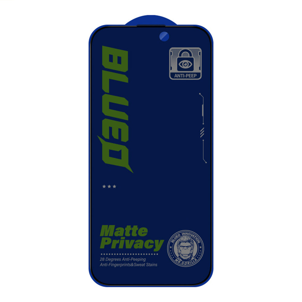 Zaštitna folija Ekran Matte Privacy Blueo Anti-Peep za Apple iPhone 15 Pro, Kaljeno Staklo, Full Glue