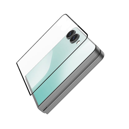Zaštitna folija za vanjski ekran Nillkin CP+ Pro za Samsung Galaxy Z Flip8 F776 / Z Flip7 F766, Kaljeno staklo, Full Glue, Crna