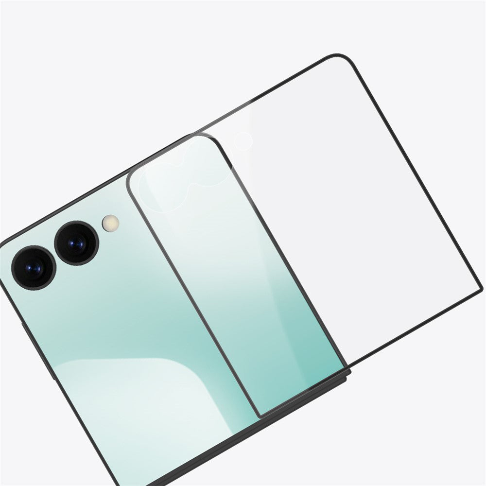 Zaštitna folija za vanjski ekran Nillkin CP+ Pro za Samsung Galaxy Z Flip8 F776 / Z Flip7 F766, Kaljeno staklo, Full Glue, Crna