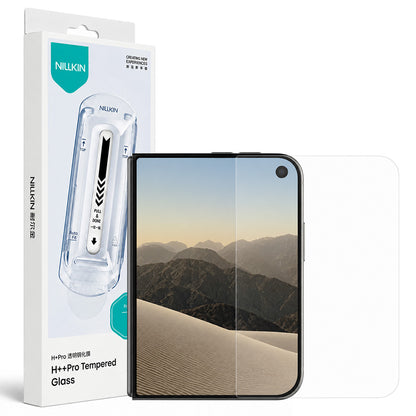 Zaštitna folija za vanjski zaslon Nillkin H+ Pro s aplikatorom za Apple iPhone Duo, kaljeno staklo, potpuno ljepljiva površina