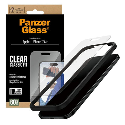 Zaštitna folija za ekran PanzerGlass Classic Fit EasyAligner za Apple iPhone 17 Air, Kaljeno staklo, Full Glue