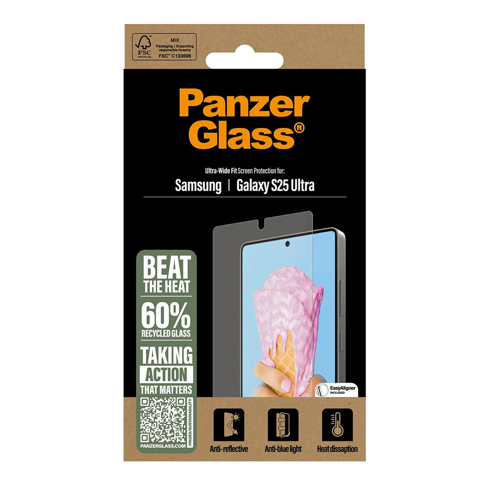 Zaštitna folija za ekran PanzerGlass Ultra-Wide Fit All-in-One za Samsung Galaxy S25 Ultra S938, Kaljeno staklo, Full Glue
