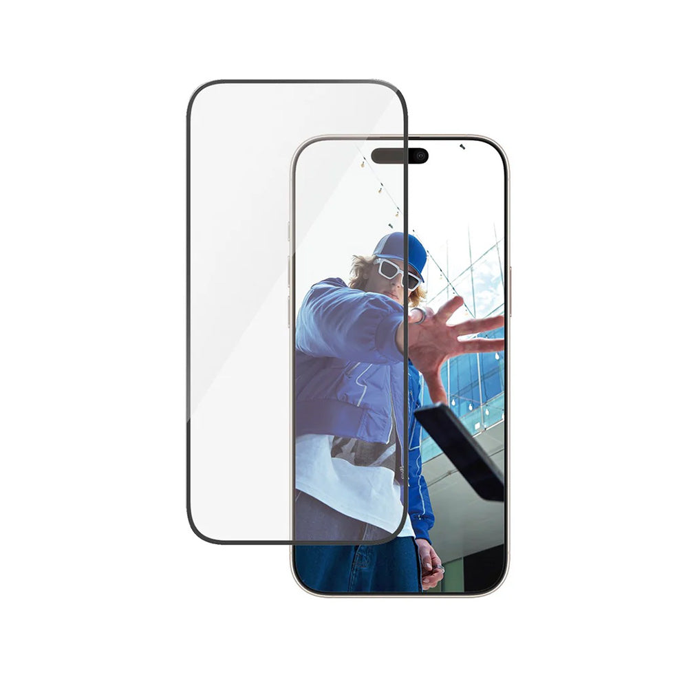 Zaštitna folija za ekran PanzerGlass Ultra-Wide Fit za Apple iPhone 16 Pro Max, Kaljeno staklo, Full Glue, Crna