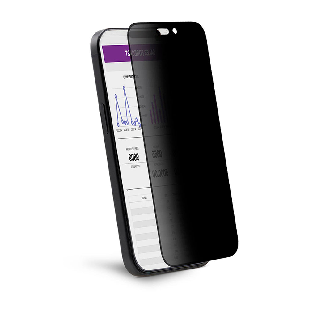 Zaštitna folija Ekran Privacy Anank 1X Reinforced 360 za Apple iPhone 14 Pro Max, Kaljeno Staklo, Full Glue, 2.5D