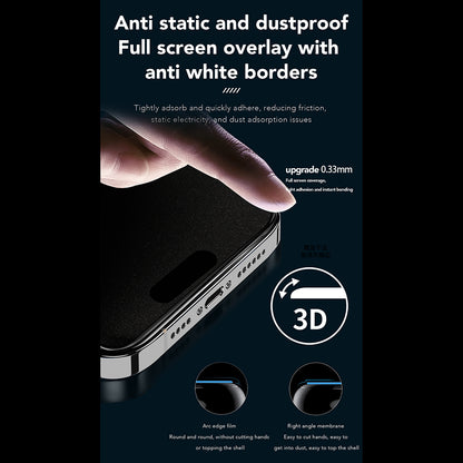 Zaštitna folija Ekran Privacy Anank 1X Reinforced 360 za Apple iPhone 15 Pro, Kaljeno Staklo, Full Glue, 2.5D