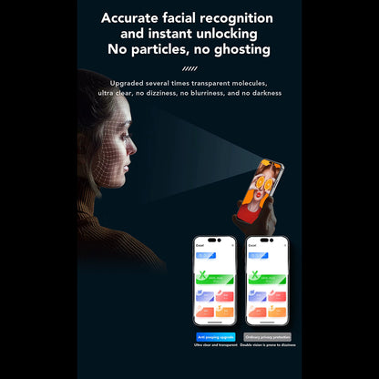 Zaštitna folija za ekran Privacy Anank 3X Reinforced za Apple iPhone 16 Pro Max, Kaljeno staklo, Full Glue, 2.5D