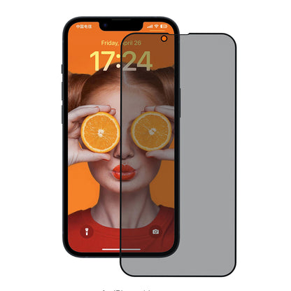 Zaštitna folija za ekran Privacy Anank 3X Reinforced za Apple iPhone 17e / 16e / 14 / 13 Pro, Kaljeno staklo, Full Glue, 2.5D
