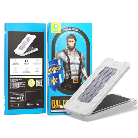 Zaštitna folija za ekran Privacy Blueo Anti-Peep Applicator Pro za Apple iPhone 17 Air, Kaljeno staklo, Full Glue