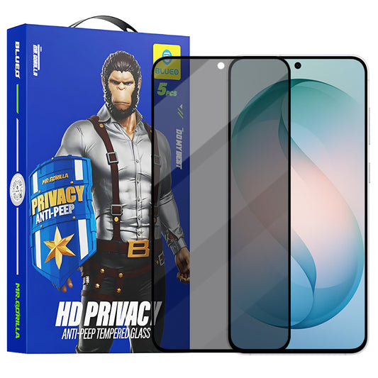 Zaštitna folija za ekran Privacy Blueo Anti-Peep za Samsung Galaxy S26 Plus S947, Kaljeno staklo, Full Glue, Set od 5 komada