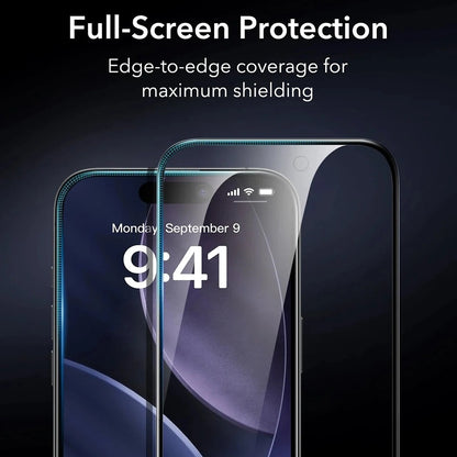 Zaštitna folija za ekran Privacy ESR Armorite UltraFit za Apple iPhone 17, Kaljeno staklo, Full Glue, Set od 3 komada